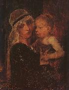 Mihaly Munkacsy Mother and Child Sweden oil painting reproduction